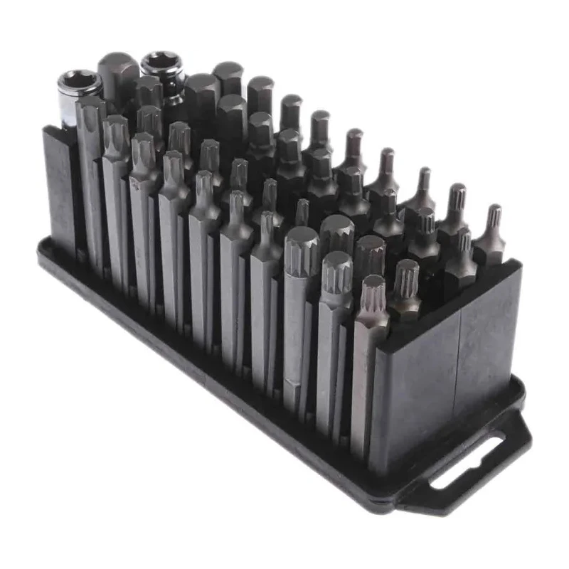 RS PRO 45-Piece 1/2 in, 3/8 in Standard Socket Set Chrome Vanadium Steel 213-1011