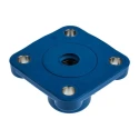 SKF Stainless Steel 4 Hole Flange Bearing Unit 20 mm ID, Set Screw Locking, SKF Food Line Series F4BC 20M-CPSS-DFH