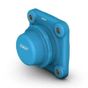 SKF Stainless Steel 4 Hole Flange Bearing Unit 20 mm ID, Set Screw Locking, SKF Food Line Series F4BC 20M-CPSS-DFH