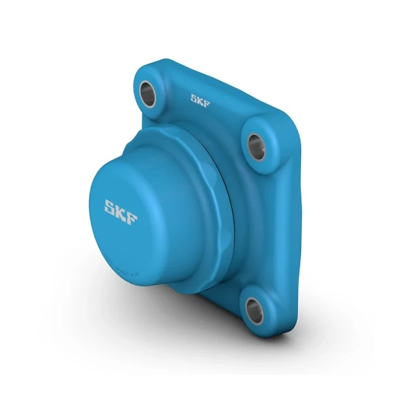 SKF Stainless Steel 4 Hole Flange Bearing Unit 20 mm ID, Set Screw Locking, SKF Food Line Series F4BC 20M-CPSS-DFH