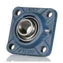 SKF Flange Bearing Unit Square Housing 4 Mount Holes 25 mm Inside Diameter Steel FYJ 25 TF