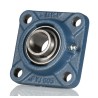 SKF Flange Bearing Unit Square Housing 4 Mount Holes 25 mm Inside Diameter Steel FYJ 25 TF