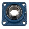 SKF Flanged Bearing Unit, Square Housing, 4 Hole Mount, 60mm Inside Diameter, Cast Iron, Set Screw Locking FYJ 60 TF