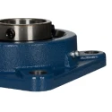 SKF Flanged Bearing Unit, Square Housing, 4 Hole Mount, 60mm Inside Diameter, Cast Iron, Set Screw Locking FYJ 60 TF