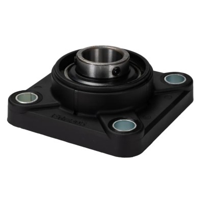 SKF Flange Bearing Unit Composite Body 25 mm Inside Diameter 4 Hole Cylindrical Bore FYK 25 TF