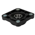 SKF Flange Bearing Unit Composite Body 25 mm Inside Diameter 4 Hole Cylindrical Bore FYK 25 TF