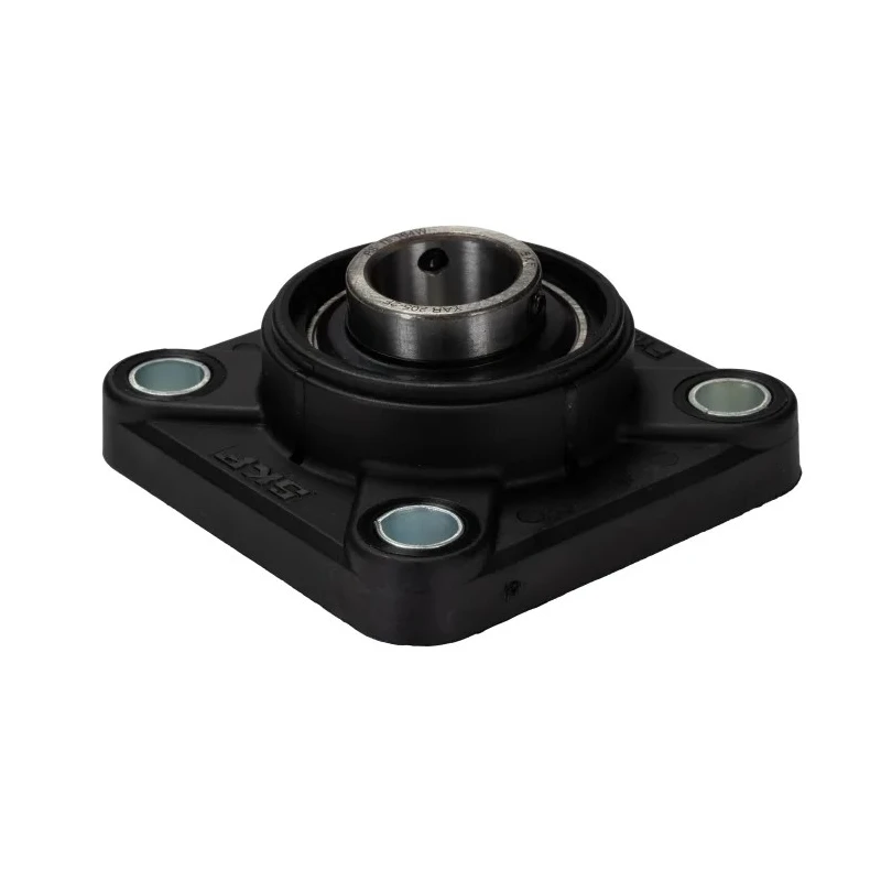 SKF Flange Bearing Unit Composite Body 25 mm Inside Diameter 4 Hole Cylindrical Bore FYK 25 TF