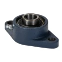 SKF Flange Bearing Unit, Cast Iron, 20 mm Inside Diameter, 2 Hole Cylindrical Bore, Set Screw Locking, 112mm FYTB 20 TR