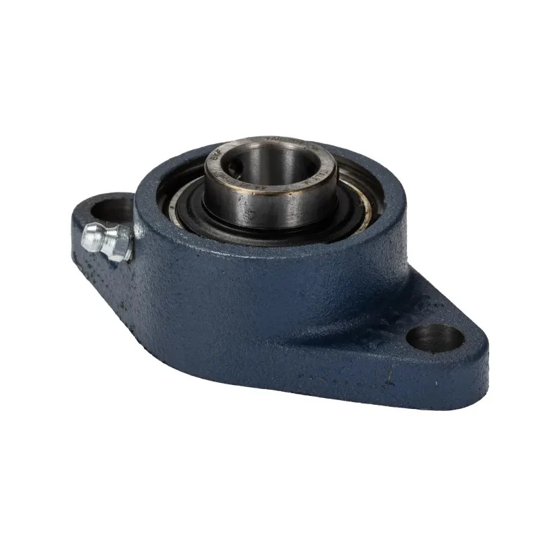 SKF Flange Bearing Unit, Cast Iron, 20 mm Inside Diameter, 2 Hole Cylindrical Bore, Set Screw Locking, 112mm FYTB 20 TR