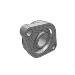 SKF Double-Hole Stainless Steel Flange Bearing Unit 35 mm ID, Length 156 mm, Set Screw Locking FYTWK 35 YTH