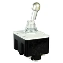 Honeywell Technologies Toggle Switch, Bushing Mount, On-Off-On, 4PDT, 20A Contact Current, Screw Terminal, 28 V dc 4TL1-1E