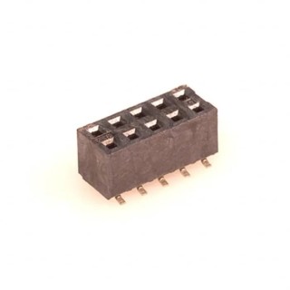 Molex 79109 Series Vertical Surface PCB Connector, 10-Contact, 2 Row, 2 mm Pitch, 125V, 1A, Solder Termination 791091004