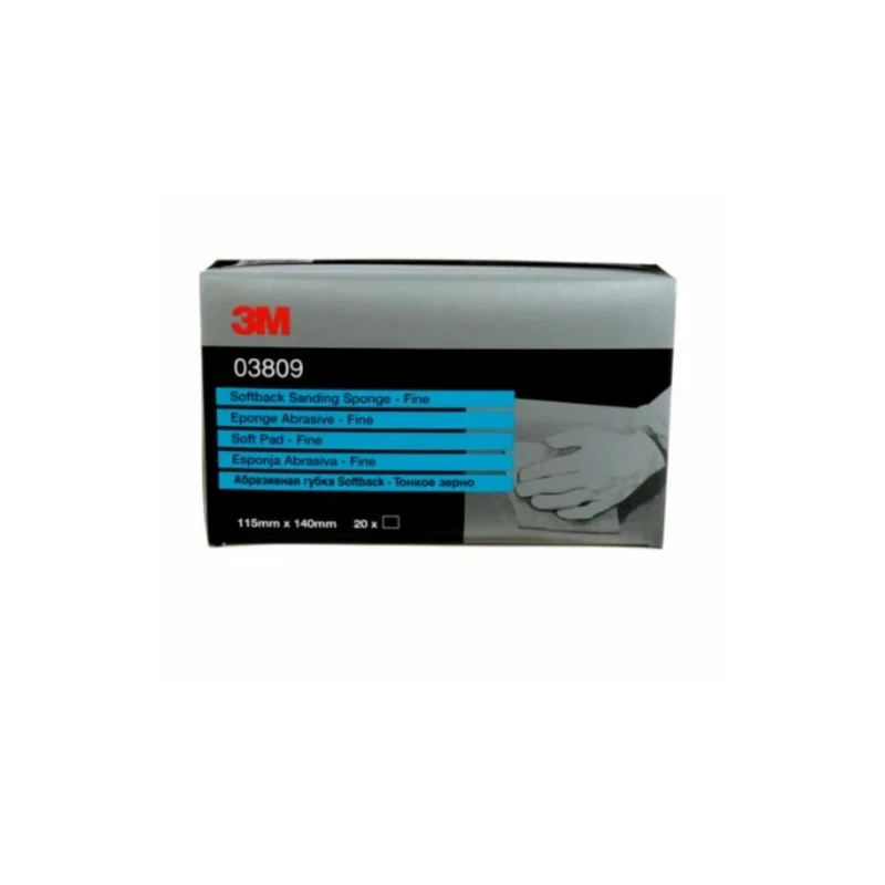 3M Sanding Pad Aluminium Oxide P320 Grit Very Fine Grade 140mm x 115mm 03809