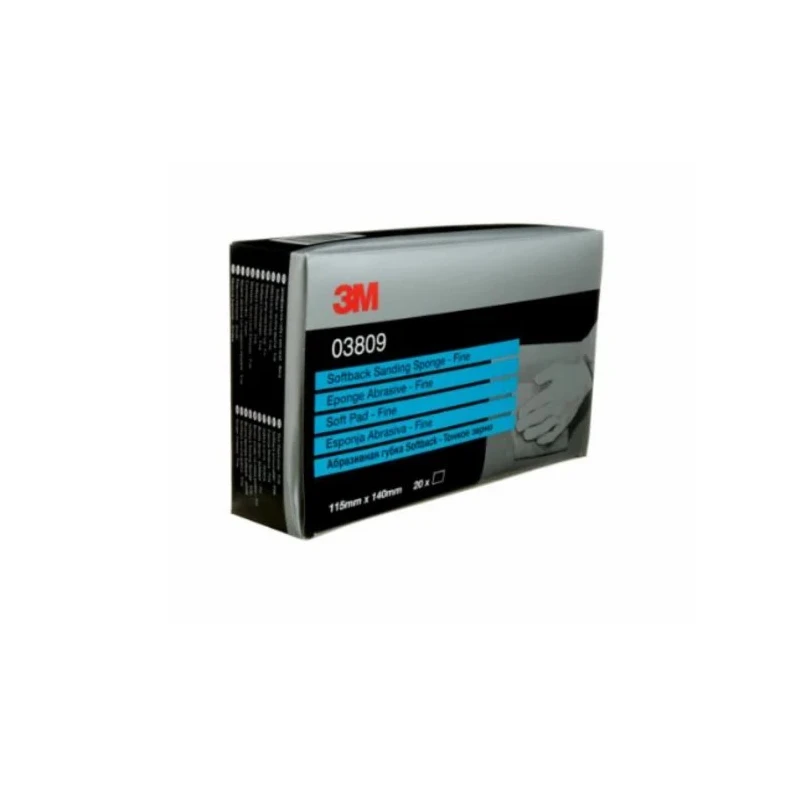 3M Sanding Pad Aluminium Oxide P320 Grit Very Fine Grade 140mm x 115mm 03809