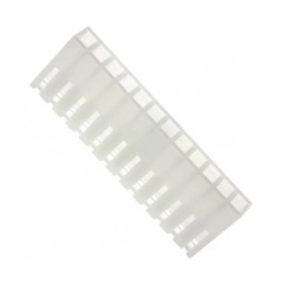 Molex Crimp Connector Housing 20 Contacts 1 Row 3.96 mm Pitch Nylon Straight 9503201