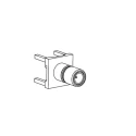 Molex 73404 Series Coaxial Connector Through Hole Female SMB 75 Ω 4GHz Straight Body 734043010