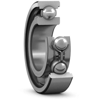 SKF Single Row Deep Groove Ball Bearing 70 mm ID, 125 mm OD, 24 mm Race Width, Sheet Metal Cage, Steel Balls 6214/C3