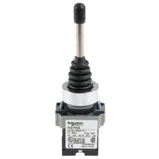 Schneider Electric Harmony XD2 2-Axis Joystick Lever Slow Break, IP65 Protection, 240 V AC, 3A XD2PA22