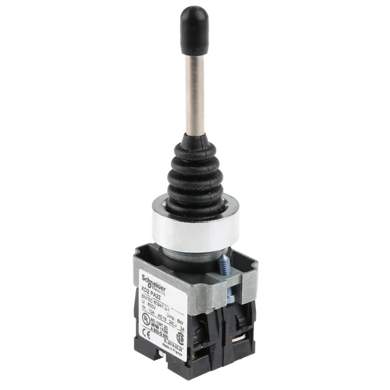 Schneider Electric Harmony XD2 2-Axis Joystick Lever Slow Break, IP65 Protection, 240 V AC, 3A XD2PA22