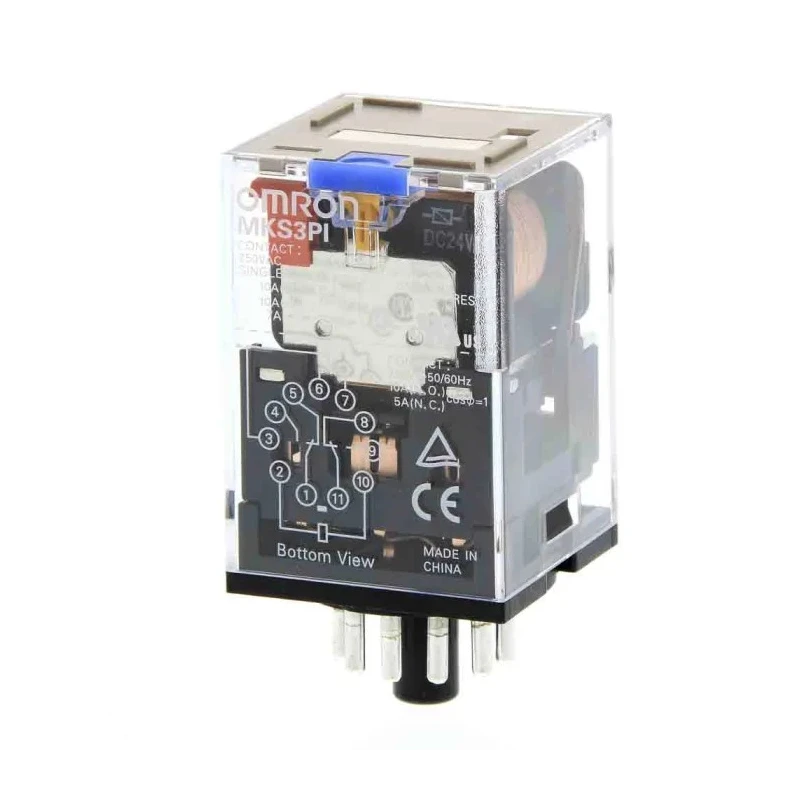 Omron General Purpose Relay 24V Coil Voltage 10A Switching Current 3PDT Contact Configuration MKS3PI DC24