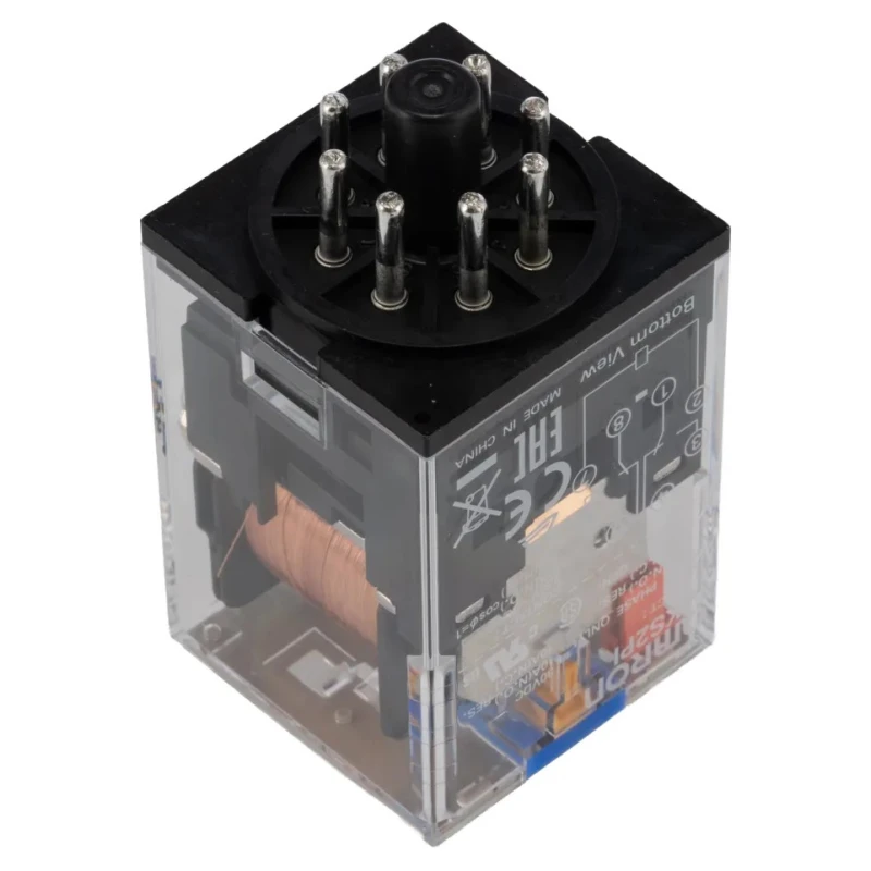 Omron Non-Latching Relay, 110V DC Coil, 10A Switching Current, DPDT, Plug-In Terminal MKS2PI 110VDC