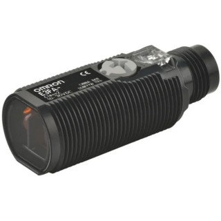 Omron Diffuse Photoelectric Sensor Barrel Style 300 mm Detection Range PNP Output IP67 IP69K E3FA-DP25
