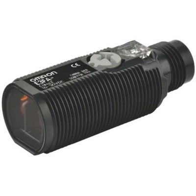 Omron Diffuse Photoelectric Sensor Barrel Style 300 mm Detection Range PNP Output IP67 IP69K E3FA-DP25