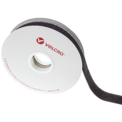 Velcro Black Loop Tape 20mm Width x 5m Length Polyamide Material RoHS Compliant EB01020330114309