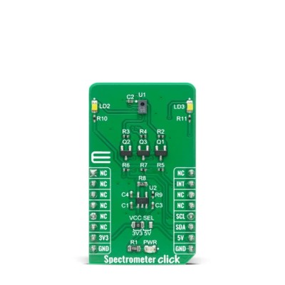 MikroElektronika Spectrometer Click Sensor Development Tool with 11-Channel AS7341 Spectral Sensor 3.3V-5V 