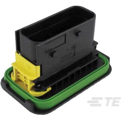 TE Connectivity HDSCS Fibreglass Reinforced Polybutylene Terephthalate Male 15 Way Housing for Male Terminals 1-1564532-1