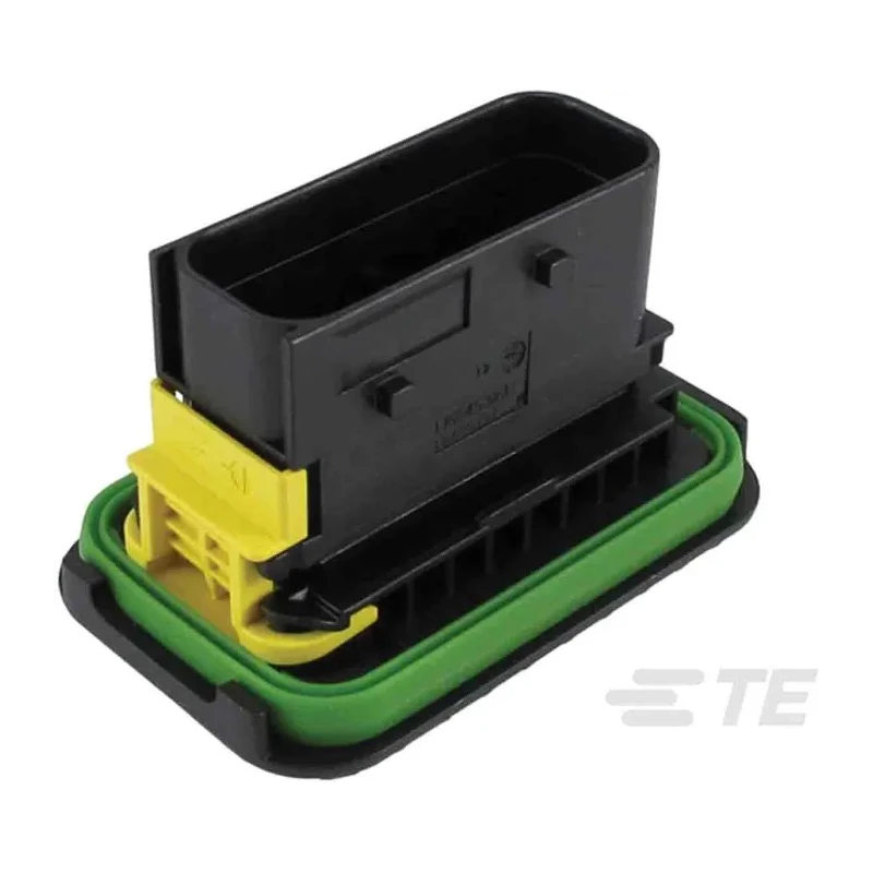 TE Connectivity HDSCS Fibreglass Reinforced Polybutylene Terephthalate Male 15 Way Housing for Male Terminals 1-1564532-1