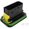 TE Connectivity HDSCS Fibreglass Reinforced Polybutylene Terephthalate Male 15 Way Housing for Male Terminals 1-1564532-1