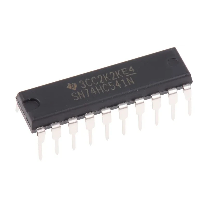Texas Instruments 8-Channel Buffer & Line Driver, 3 State, Non-Inverting, 20-Pin PDIP SN74HC541N