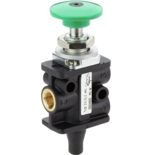 Norgren Button Mechanical Valve 304 Series, G G 1/8, III B, 10 bar, 335L/min Flow Rate 03040502