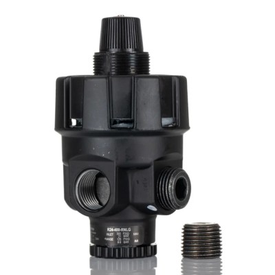Norgren Pneumatic Regulator 1/4 to 1-1/4 Inch 0.7 Bar Maximum Operating Temperature 80°C R24-400-RNLG