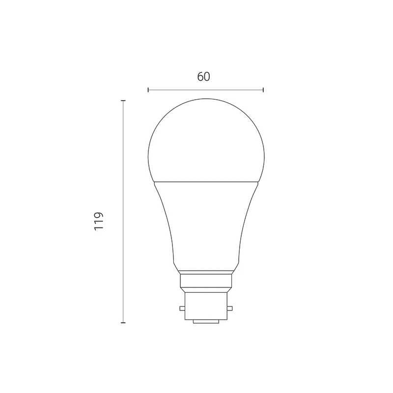 4lite UK 8 W B22 LED Smart Bulb White 6500 K Bluetooth 806lm Lifespan 25000h 4L1/8002