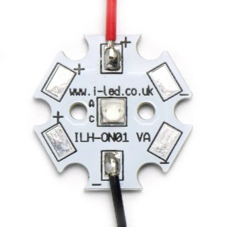 Intelligent LED Solutions LED Array with 1 LEDs Hot White 2700K, 3.2V, 1.96W Power ILH-OU01-HW90-SC221-WIR200.