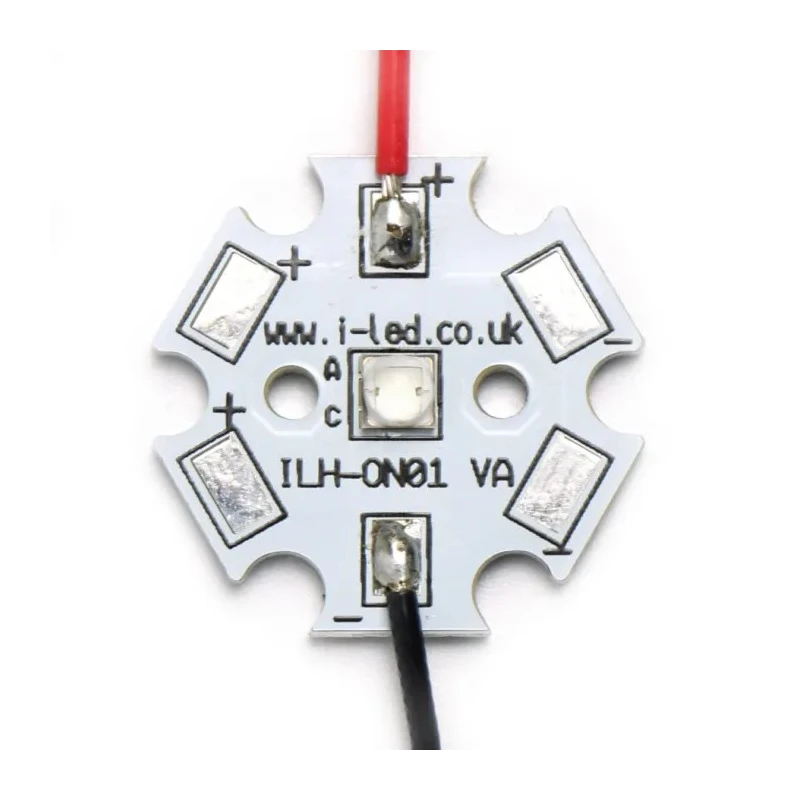 Intelligent LED Solutions LED Array with 1 LEDs Hot White 2700K, 3.2V, 1.96W Power ILH-OU01-HW90-SC221-WIR200.