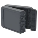 Bopla ABS General Purpose Enclosure Flanged Bocube Series IP66, IP68, 40 mm x 113 mm x 80 mm 96032144 B 100804 ABS-7024