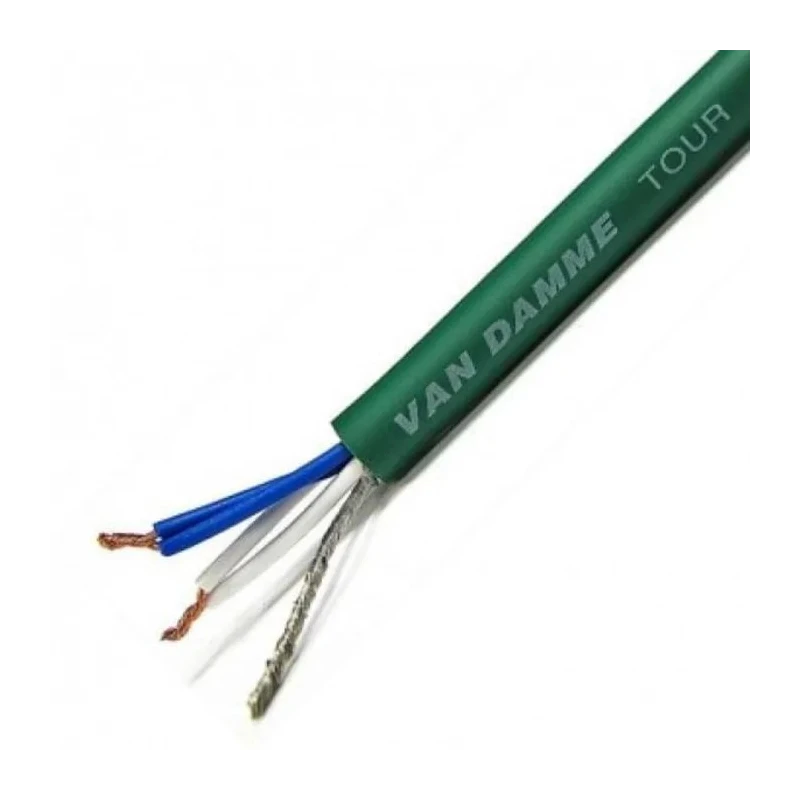 Van Damme 5 Core Screened Multicore Microphone Cable 0.19 mm² CSA, 6 mm OD, 100 m Length 268034050100