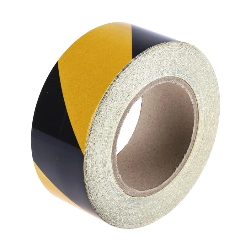 RS PRO Black Yellow Reflective Tape 50mm Width x 25m Length Aluminium Foil Backing 0°C to 25°C Operating Temperature 219-7897