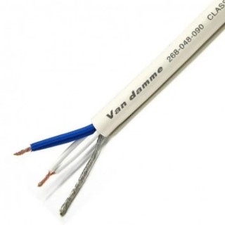 Van Damme Multicore Microphone Cable 5 Core 0.19 mm² CSA Screened 6 mm OD 100 m White 268048090100