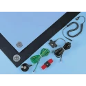 Plastic Systems Antistatic ESD Field Kit 4m with Table Pad, Floor Mat, Adjustable Bracelet and Grounding Cords RK-11700