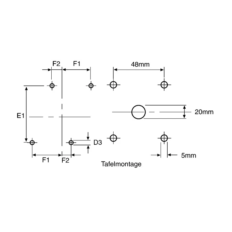 Kraus & Naimer 6-Pole Front Panel Isolator Switch IP65, 25A, 7.5 kW KG20B.T206/GBA010.VE