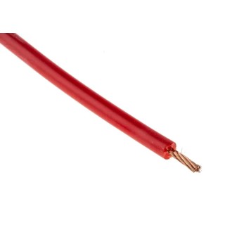 Hew Heinz Eilentropp SIFF Series Red Hook Up Wire, 17 AWG, Copper Conductor, 516/0.05 mm Core Strands, 100 m 13433-03-100