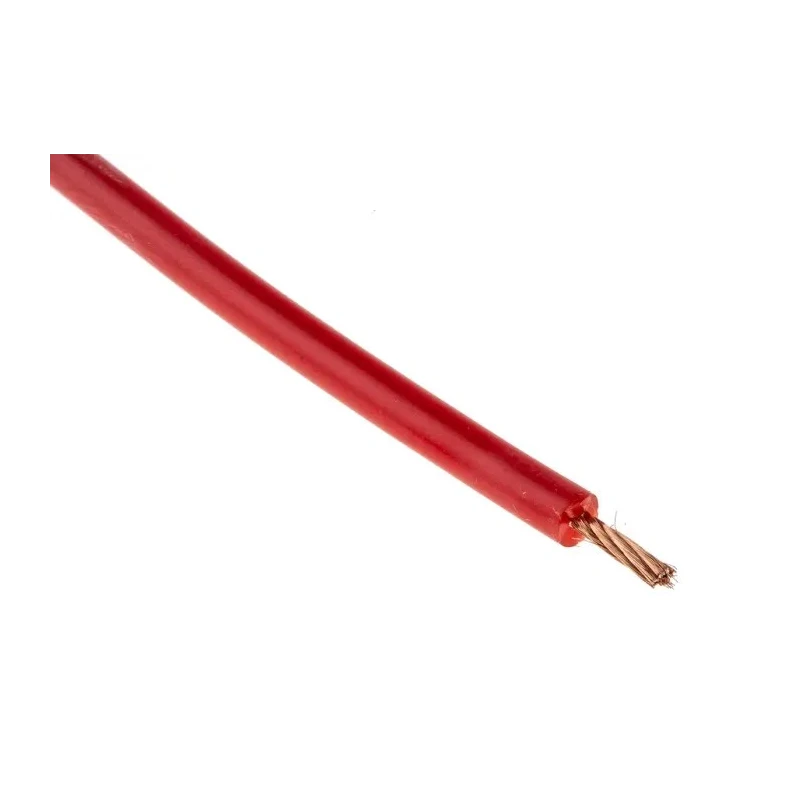 Hew Heinz Eilentropp SIFF Series Red Hook Up Wire, 17 AWG, Copper Conductor, 516/0.05 mm Core Strands, 100 m 13433-03-100