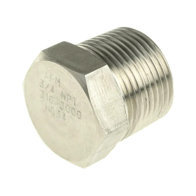 RS PRO Stainless Steel Pipe Fitting Straight Hexagon Plug Male NPT Threaded 3/4 in 222-6614