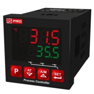 RS PRO Panel Mount PID Temperature Controller 3 Input, 3 Output SSR Relay 240V On-Off 222-8146