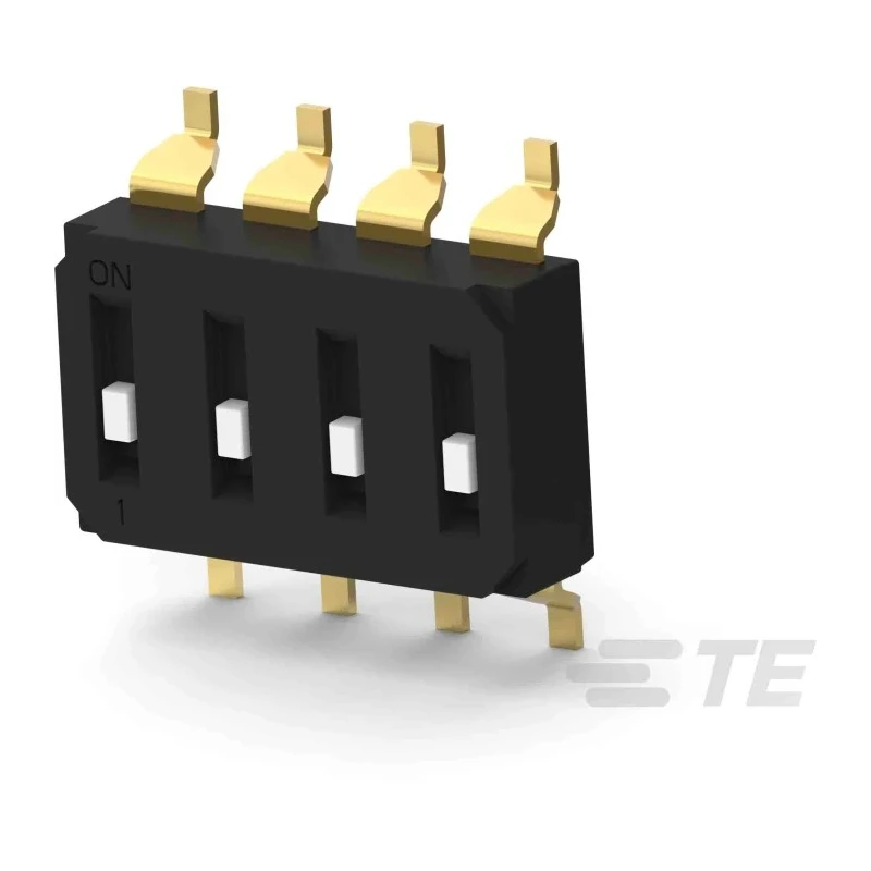 TE Connectivity Recessed Rotary Coded DIP Switch Surface Mount EDS04SGRNTR04Q