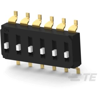 TE Connectivity Raised Rotary Coded DIP Switch Surface Mount EDS06SGNNTU04Q